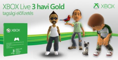 3 hónapos Xbox LIVE Gold előfizetés