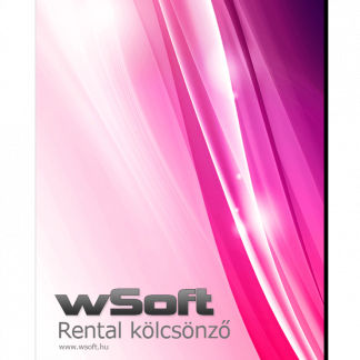 wSoft Rental kölcsönző program – Bérleti szerződés nyilvántartó – 1 év 2